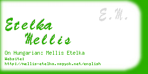 etelka mellis business card